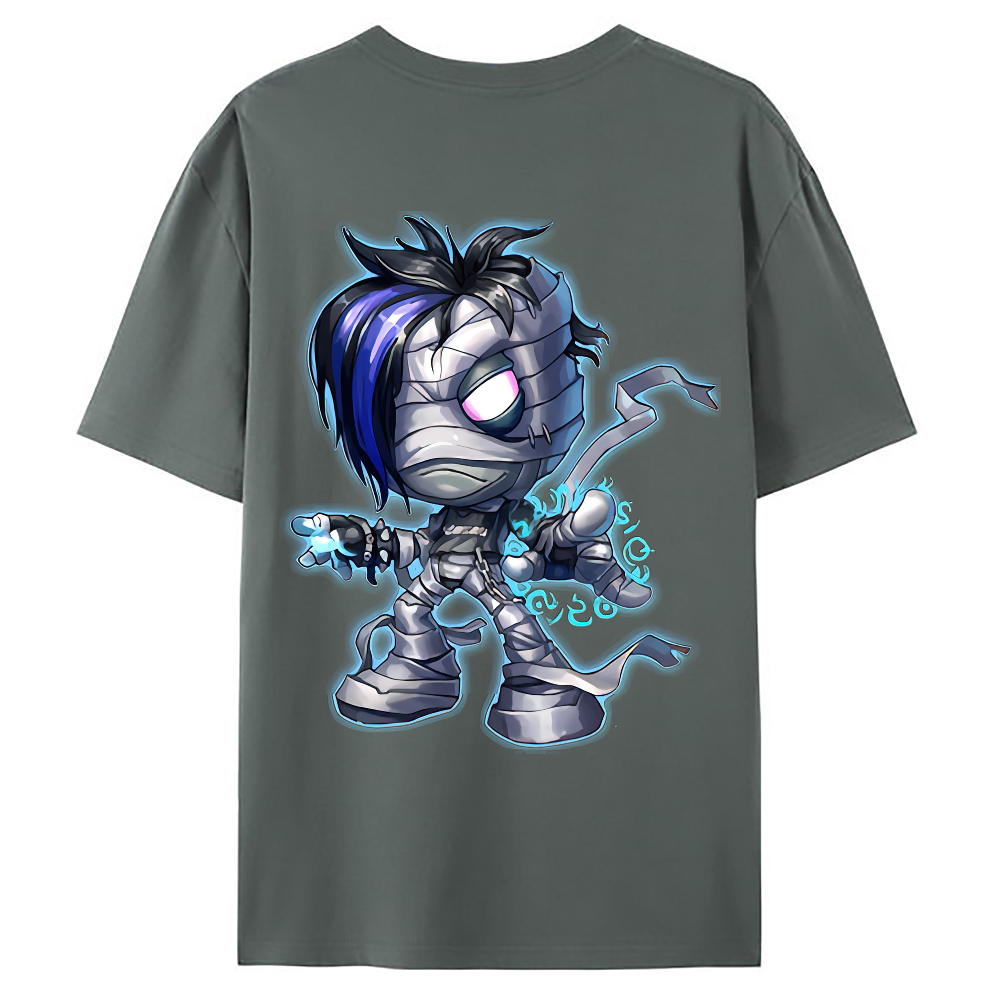 （画像用） リーグ・オブ・レジェンド League of Legends LOL 綿100％ メンズ半袖Tシャツ（バックプリント） 通気性